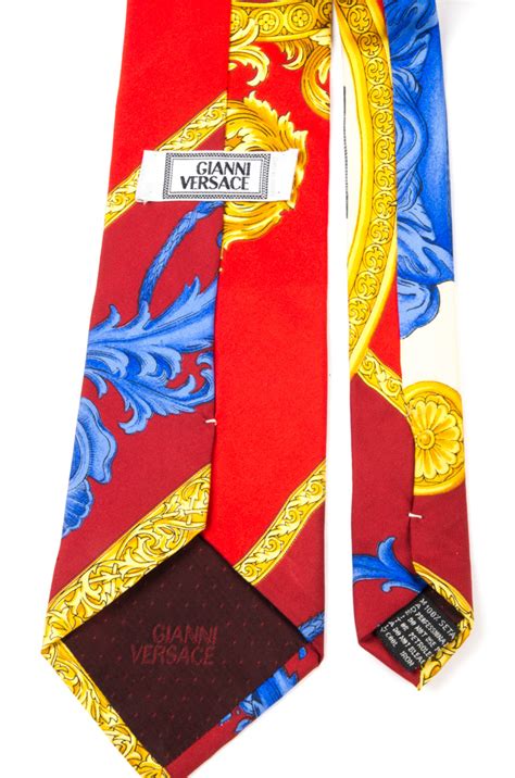 versace red tie|vintage gianni versace tie.